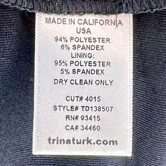 Trina Turk Black and White Long Sleeve Dress - Picture 9 of 11